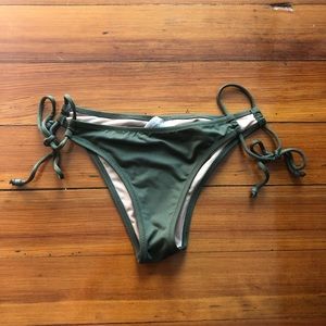 J Crew Olive String Bikini Bottom NWOT